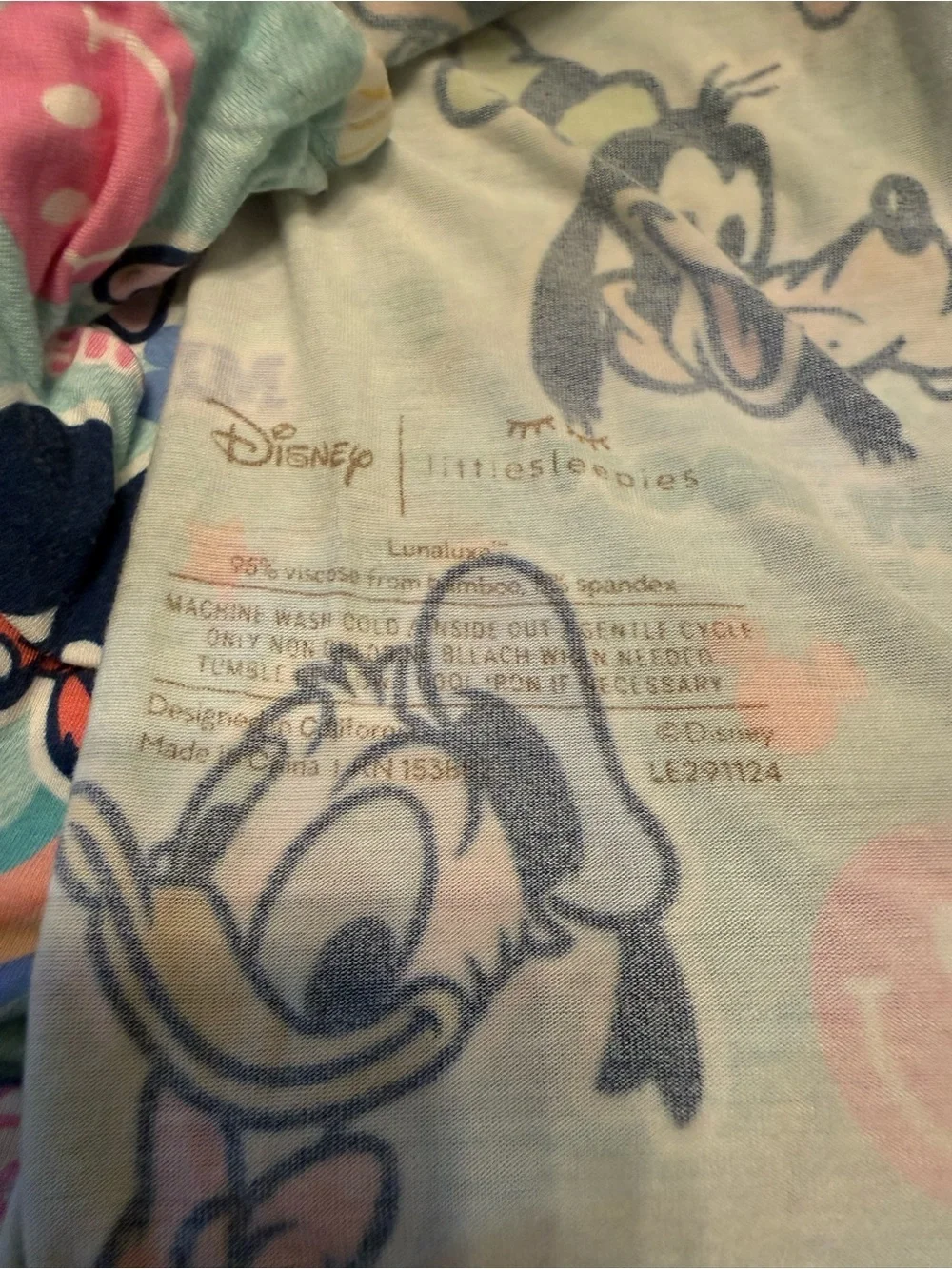 Little Sleepies Light Blue Disney Minnie & Friends Kids Neck Warmer